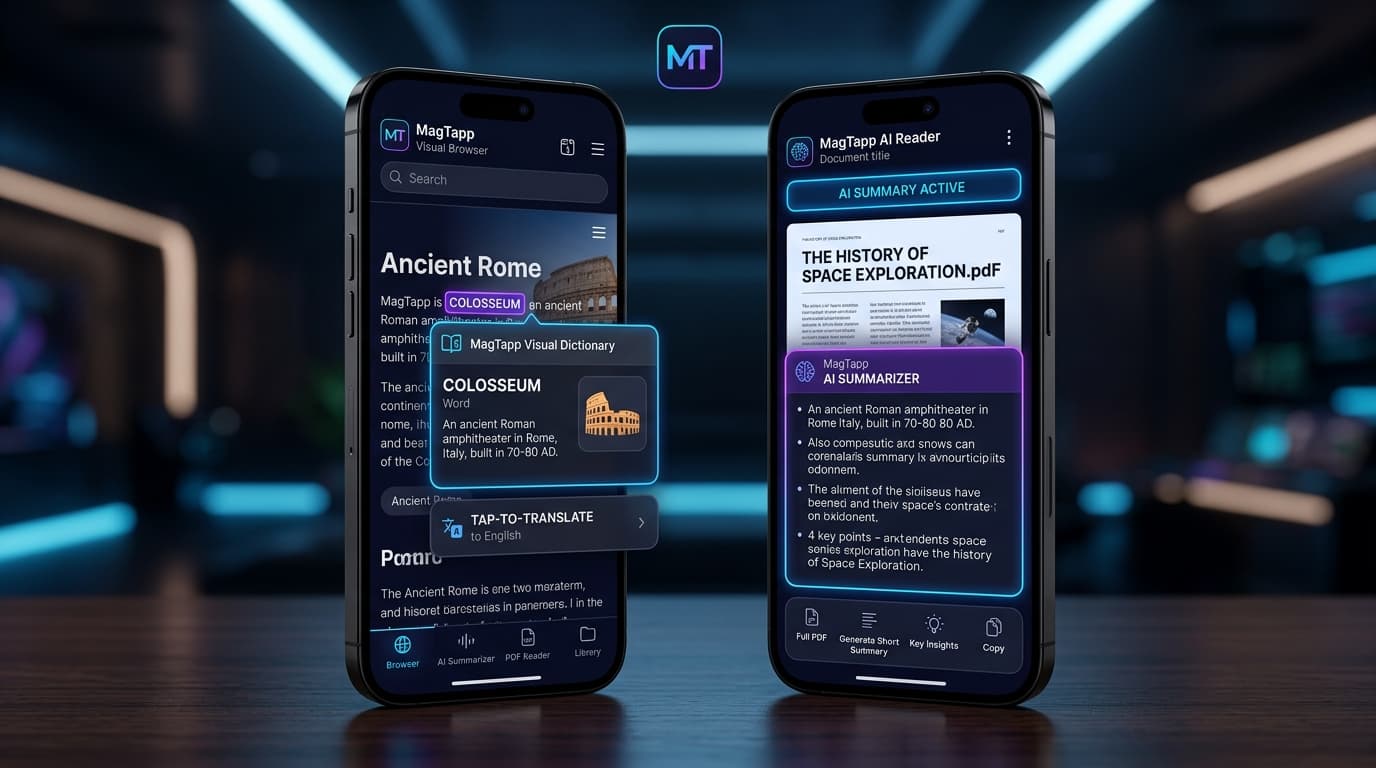 MagTapp — Visual Browser, Document Reader & AI Engine